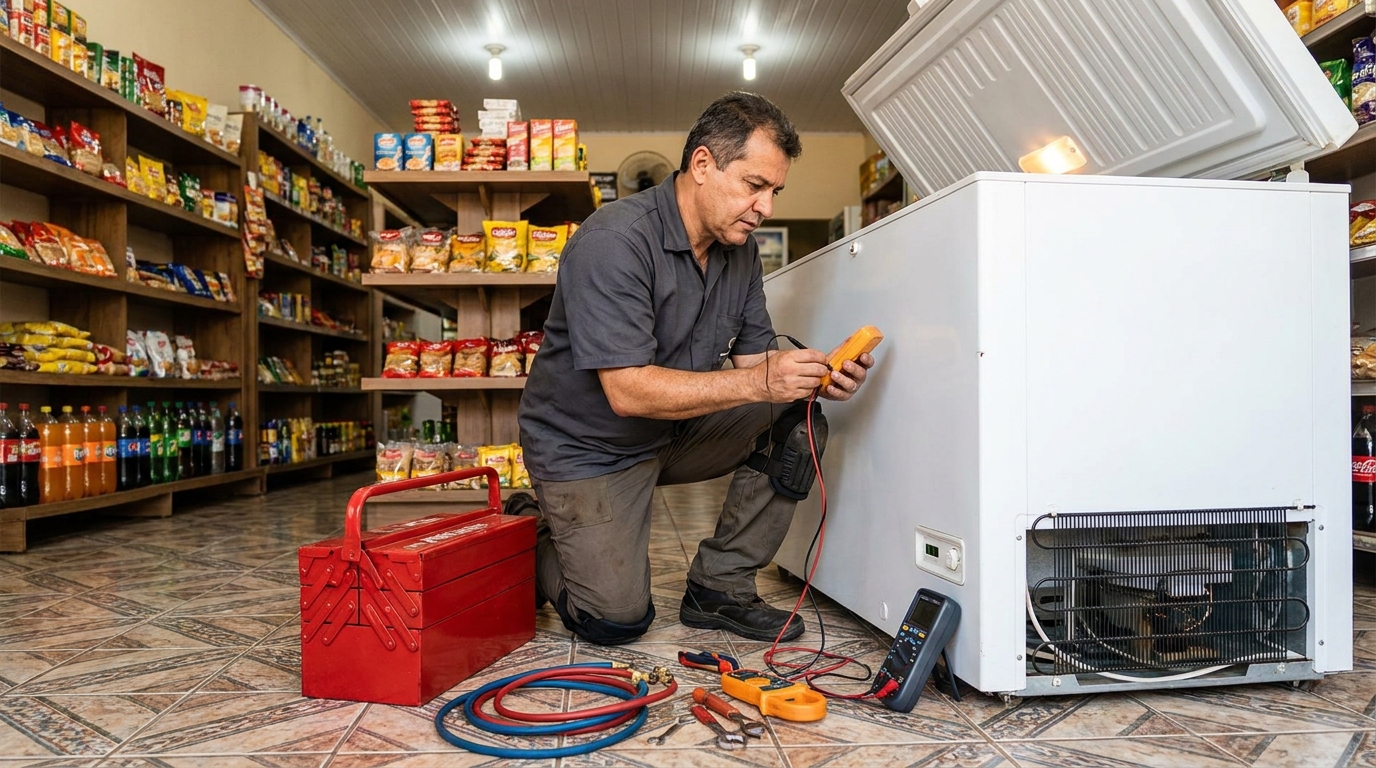 Ajuste de Temperatura do Freezer em Piracicaba‑SP